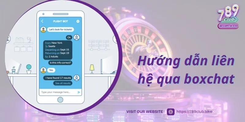 Hướng dẫn liên hệ qua boxchat